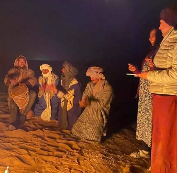 Enjoy Bedouin Music and Dance in a Traditional Desert Tent Experience the rhythm of Bedouin music and dance in a traditional desert tent. The lively atmosphere and cultural performances create an unforgettable desert evening